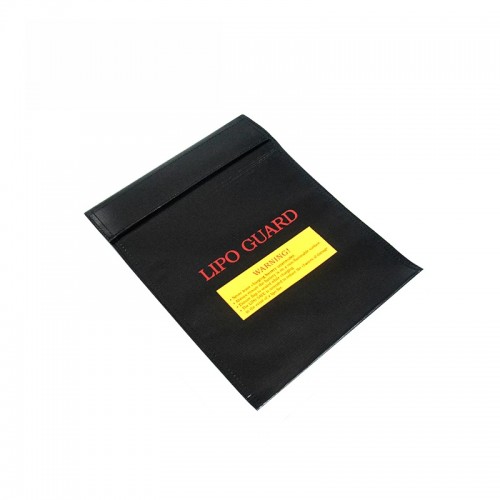 Safety Bag 18x23cm for Li-pol battery, Black, Smart Safety for Charging and Storing Li-Po Batteries